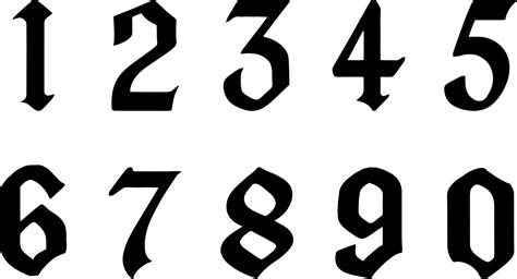 clipart numbers black  white clipart numbers black  white transparent