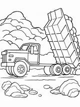 Truck Dump Pages Coloring Printable sketch template