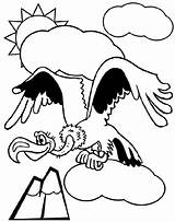Vulture Avvoltoio Buitres Abutre Crayola Buitre Colorare Aprender sketch template