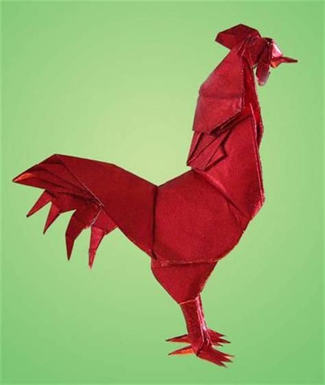 rooster origami paper pinterest models origami  roosters
