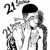 Coloring Pages Rapper 21 Rappers Savage Savag Printable Vuitton Louis Color Clipart Getdrawings Drawing Getcolorings Print Redbubble Posters Silhouette sketch template