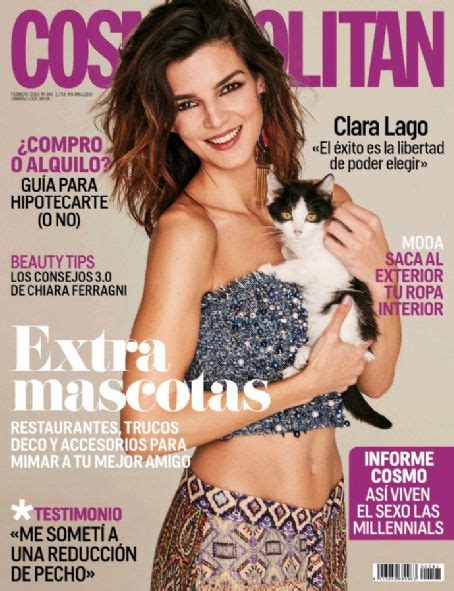 clara lago cosmopolitan magazine february  cover photo spain