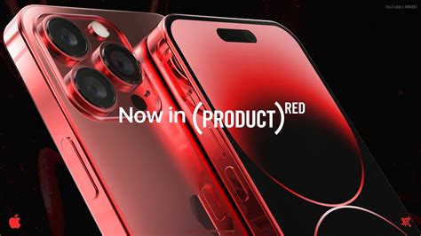 Iphone 14 Pro And Iphone 14 Pro Max In Product Red Apple Concept