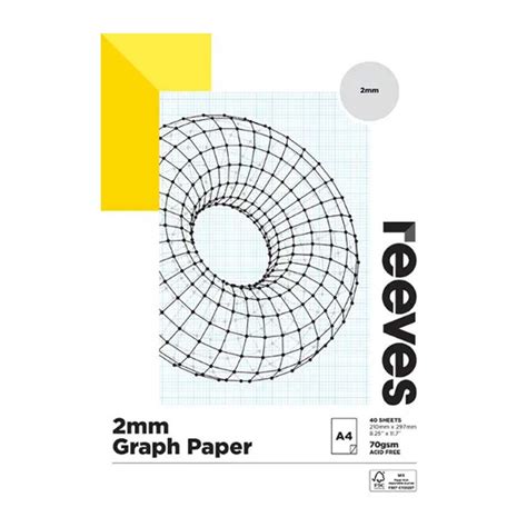 reeves  graph pad gsm mm  sheets stationery city