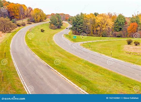 taconic state parkway divided highway stock image image