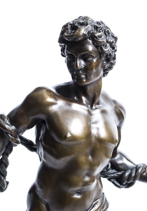 stunning  beautiful large bronze statuette david  regent