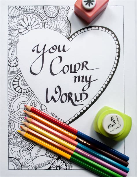 color  world valentines day printable coloring etsy