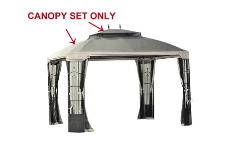 sunjoy replacement canopy set   gzpst  bay window gazebo walmartcom
