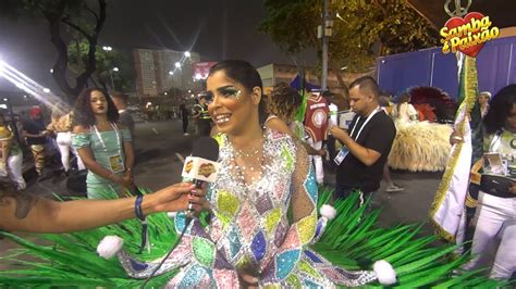 carnaval  entrevista rafaela porta bandeira imperatriz leopoldinense youtube