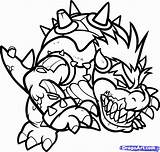 Coloring Bowser Pages Giga Template sketch template