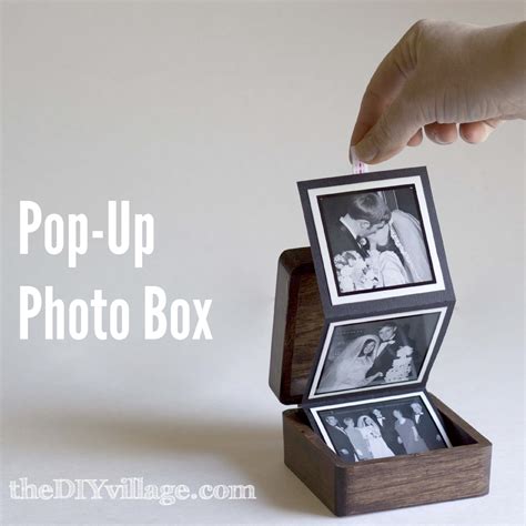 pop  photo box gift idea  diy village