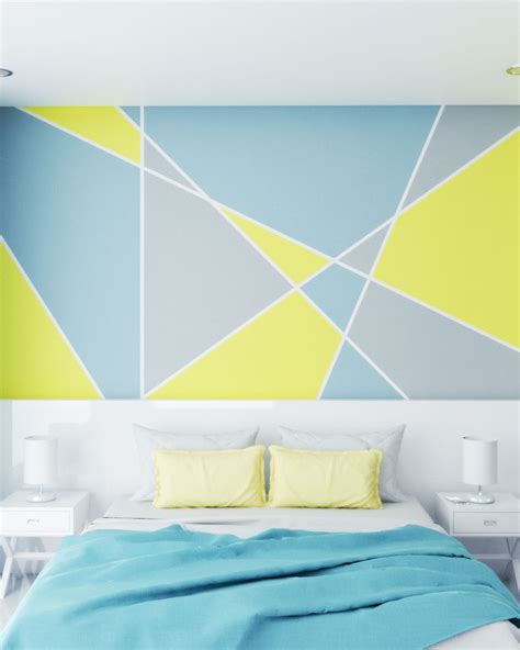 creative geometric wall paint ideas  spark  imagination roomdsigncom