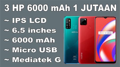 hp baterai  mah harga  jutaan smartphone  baterai besar