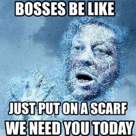 bosses   meme snow day inspires jokes hollywood