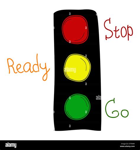 cartoon traffic lights stock photo alamy