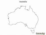 Australia Printable Map Continent Outline Blank Print Countries Maps Printablee Printables Via Continents Printablemap sketch template