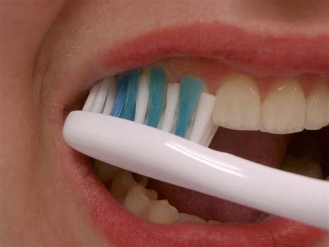brushing teeth   degree angle