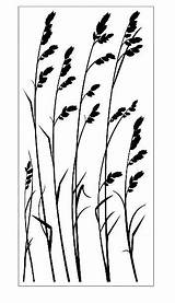 Sea Oats Clipart Silhouette Grass Drawing Clipground Stencil Tribal Stencils Painting Seagrass sketch template