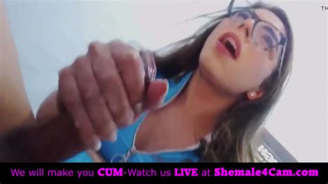 Shemale Cum In Her Own Mouth Live Cam Show