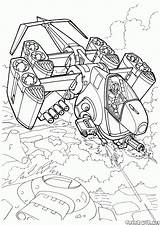 Coloring Pages Futuristic Combat Space Wars Ship Colorkid sketch template