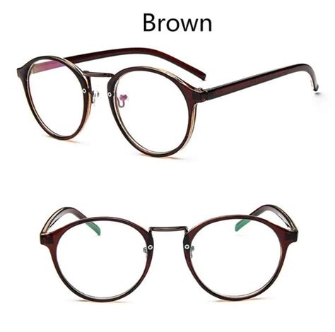 Anewish Fashion Retro Round Eyeglasses Frame Men Women Optical Myopia