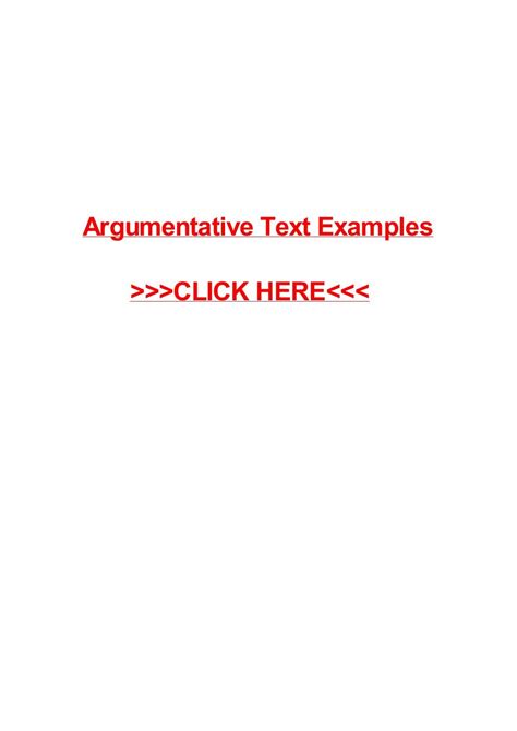 argumentative text examples   pilon issuu
