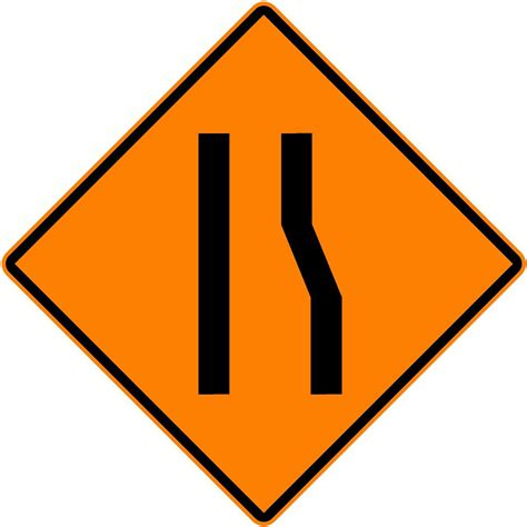 lane ends  vinyl sign sierra safety