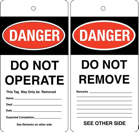 printable lockout tagout signs