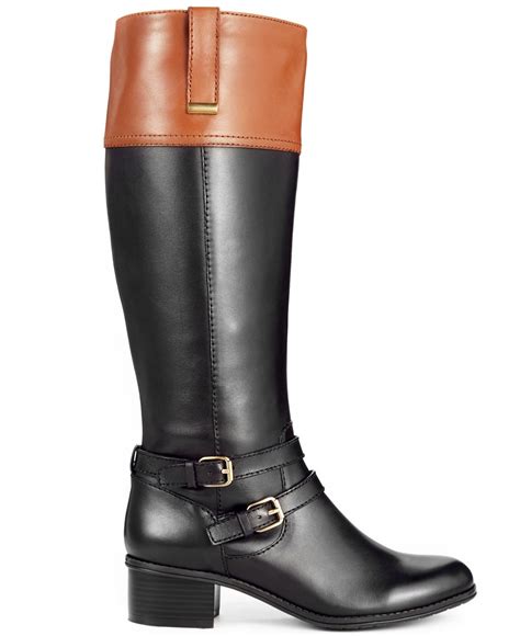 lyst bandolino carlotta wide calf riding boots  macys exclusive  black