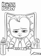 Boss Baby Coloring Pages Printable Who sketch template
