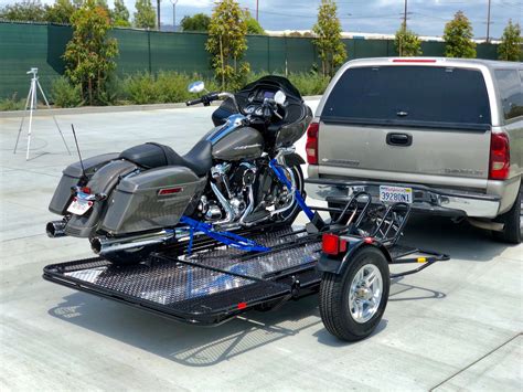 rail motorcycle trailer tow smart trailers