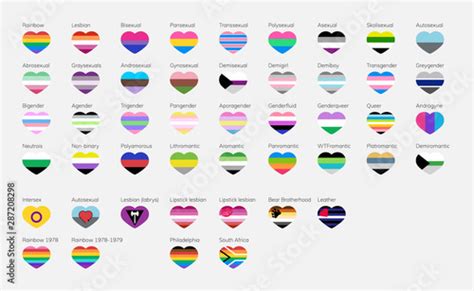 vecteur stock lgbt characters in the apartment list of pride flags