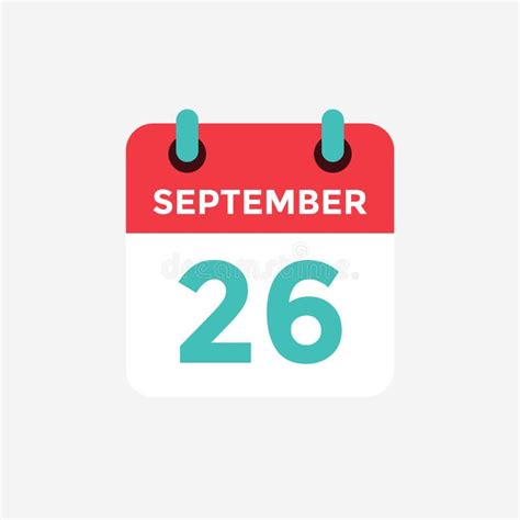 september  calendar icon stock illustration illustration