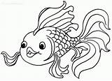Coloring Goldfish Pages Popular sketch template