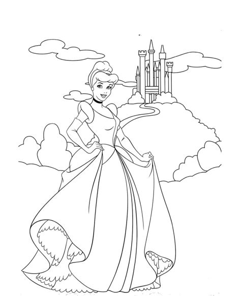 coloring pages  disney castle