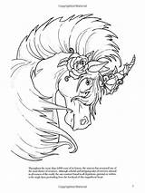 Coloring Pages Unicorn Unicorns Books Horse Fantasy Book Dover Color Sheets Colouring Printable Adult Christy Choose Board Amazon sketch template