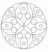 Mandala Primary sketch template