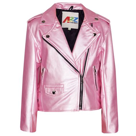 kids jacket girls designers pu leather jackets zip  biker coats   years ebay