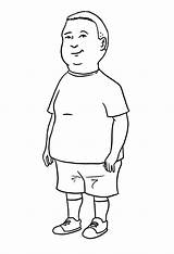 Bobby Hill Coloring Pages Printable Kids sketch template