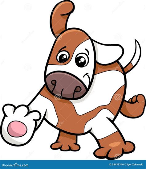 puppy dog cartoon character stock vector image