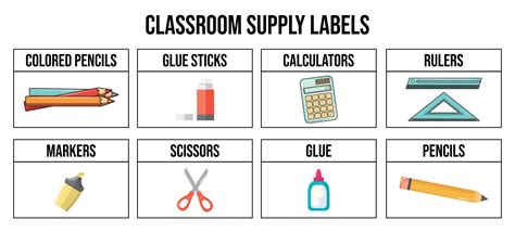 classroom labels  pictures printable printable templates