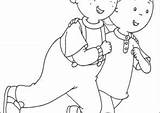 Caillou Coloring4free Coloring Pages Cartoons Printable 1532 Print sketch template