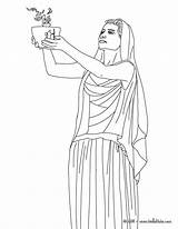 Hestia Goddesses Mythology sketch template