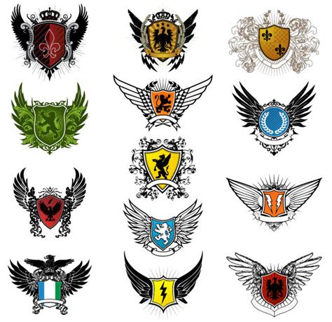 high quality crest vector illustrations   mightydeals