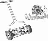 Mower Lawn Coloring sketch template
