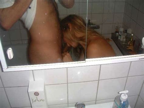 real life girlfriends giving blowjob in the bathroom pichunter