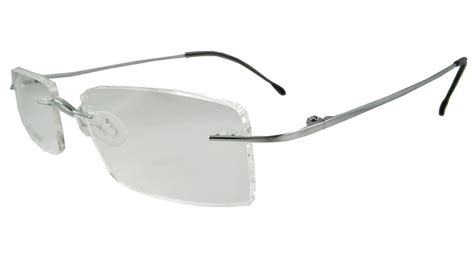 buy rimless beta titanium eyeglass frames light weight oval shape 50 19