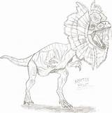 Coloring Pages Dinosaur Dilophosaurus Drawing Kids Sketch Drawings Choose Board Pachycephalosaurus Easy sketch template