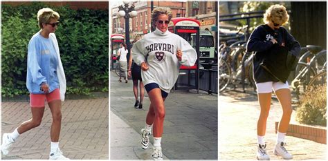 Photographs Of Princess Diana Wearing Bike Shorts In The Mid 1990s