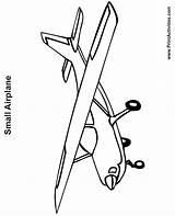 Airplane Coloring Small Plane Pages Kids Cliparts Popular Gif sketch template